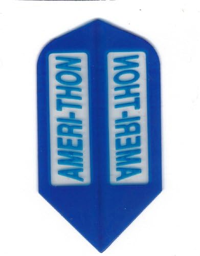 25 Sets #3006 AmeriThon Blue/Clear Dart Flights