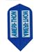 5 Sets #30065 AmeriThon Blue/Clear Dart Flights