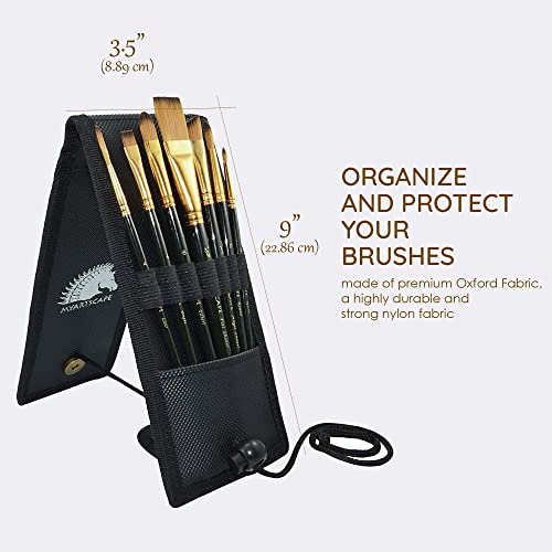 Myartscape MAS-105-POCKET-BRUSHES-SET001 Pocket Paint Brush Set - 7 Artists' Paintbrushes thumb #4