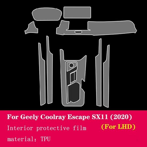Film protection TPU Geely Coolray pour éviter rayures console centrale - 3