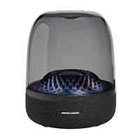 Harman Kardon Aura Studio 4, Superior Sound Performance, Unique Diamond-Effect Lighting That Dances to The Music, Bluetooth Music Streaming, Made in Part with Recycled Materials, Black