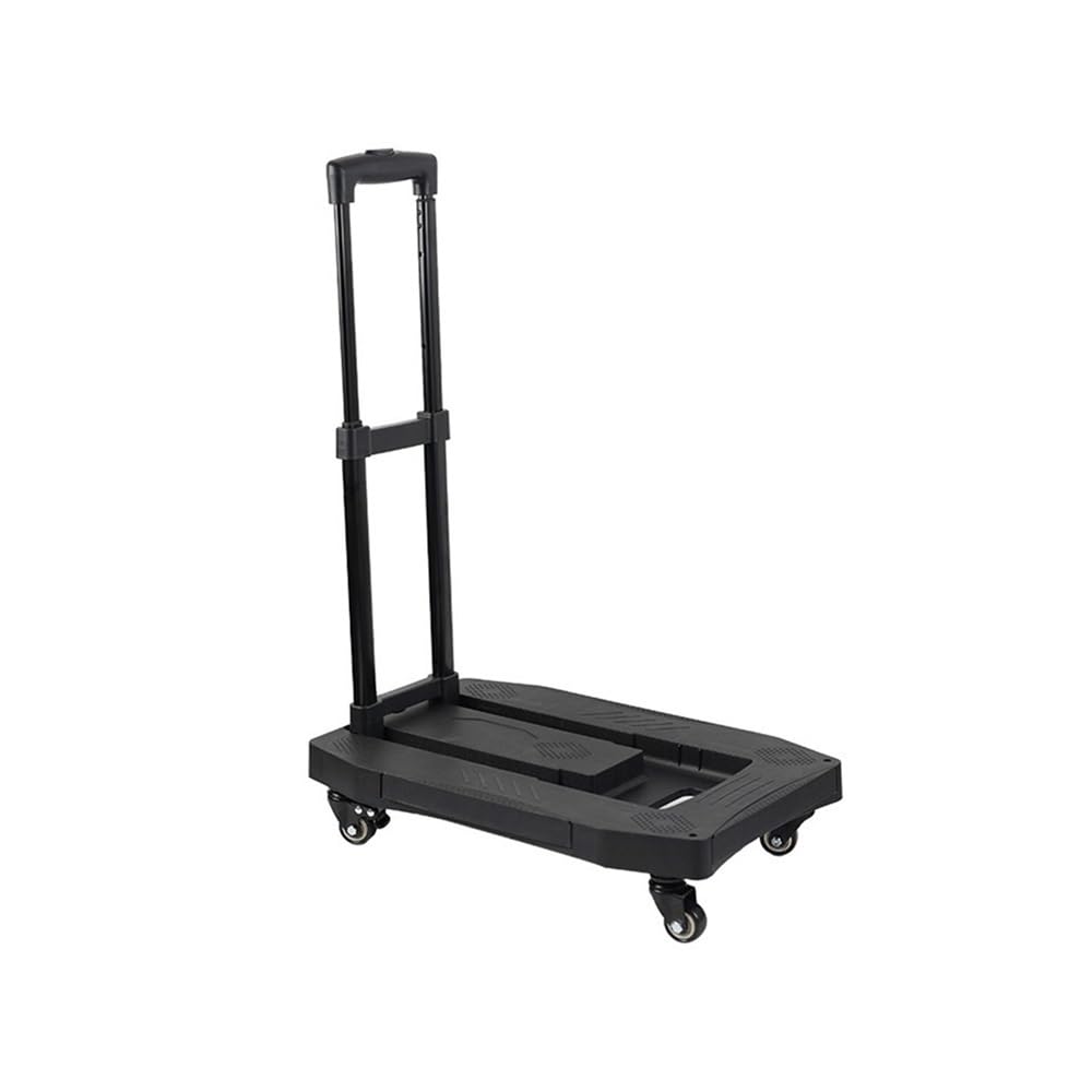 Handcart Household Handcart Trolley Foldable Portable Trolley Express Flatbed Small Trailer Pull Rod Transport Pull Goods