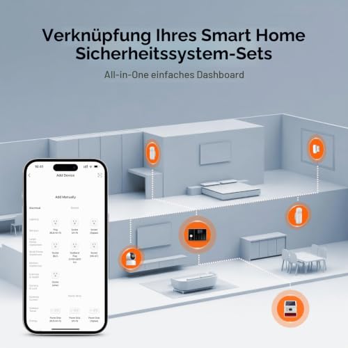 LWOHSI Drahtloses Hausalarmsystem, GSM-Einbruchalarmsystem mit intelligenter Fernbedienung...