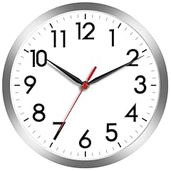 AKCISOT Wall Clock, Modern Small Wall Clocks Battery Operated 8 Inch, Silent Non Ticking Analog photo AKCISOT Wall Clock, Modern Small Wall Clocks Battery Operated 8 Inch, Silent Non Ticking Analog