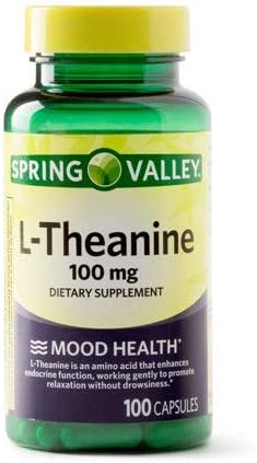 Spring Valley L-Theanine 100 mg Mood Health, 100 Capsules