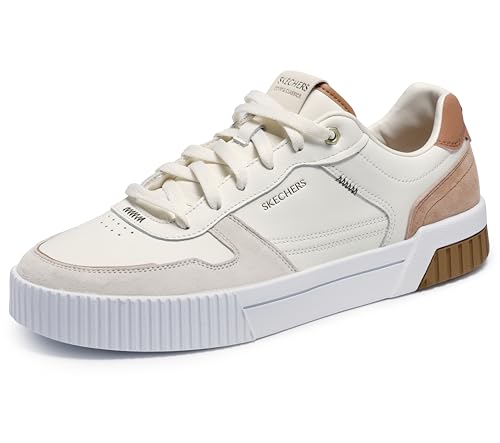 Skechers Men's Jade Kovos Leather and Suede Lace-up Sneakers