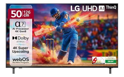 Image of LG 126 cm (50 inches) UA82 AI Series 4K Ultra HD (3840 x 2160) Smart webOS LED TV 50UA82006LA