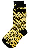 NCAA Iowa Hawkeyes Checkerboard Dress Socks