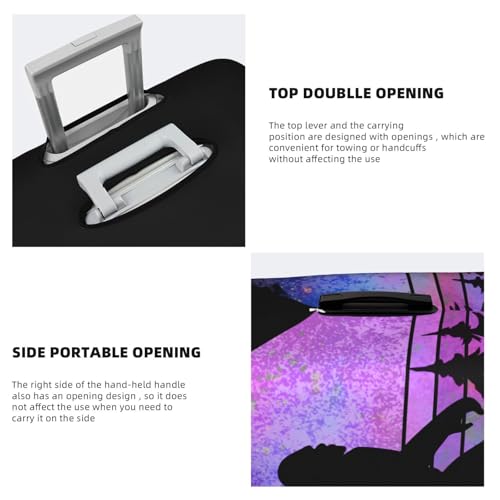 Travel Luggage Cover Sasquatch Bigfoot Trees Forest Fashion Washable Baggage Suitcase Protector Fit For Luggage Large4