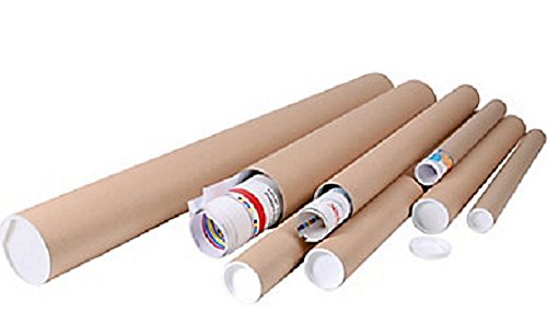 TREMPLIN EDITIONS TUBE EXPEDITION Lot de 10 tubes carton brun pour affiche poster 5 cm x 50 cm