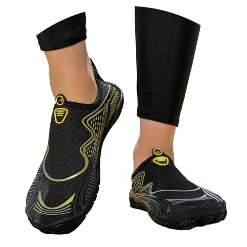 Baskets mode femme pour la plage et les sports nautiques coloris or 43