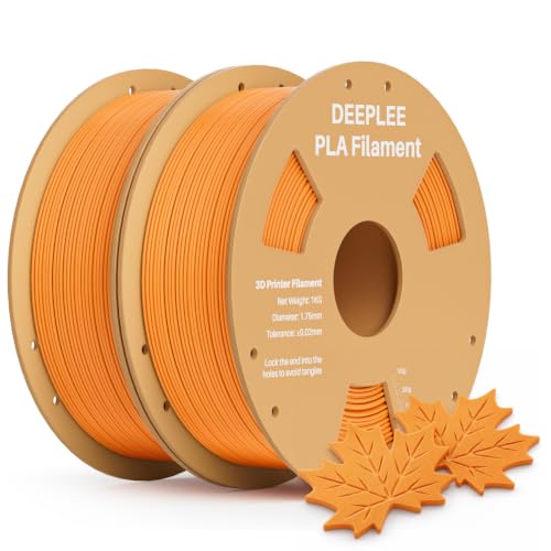 DEEPLEE PLA Filament 1.75mm Orange 2kg Bundle