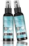 2 PCS Glasses Scratch Remover for Eyeglasses, Lens Scratch Repair & Sunglasses Scratch Remover Cleaning Spray
