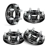 EVIL ENERGY 6x5.5 Wheel Spacers 1 inch Compatible with Ram 1500 2019-2024, 6x139.7 mm Hubcentric with Lip 6 Lugs 77.8 mm Hub Bore M14x1.5 Studs Black