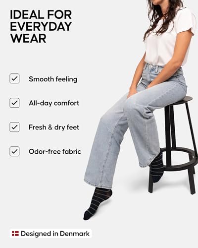 Image of DANISH ENDURANCE Crew Dress Socks, Viscose From Bamboo, 3 & 6-Pack
