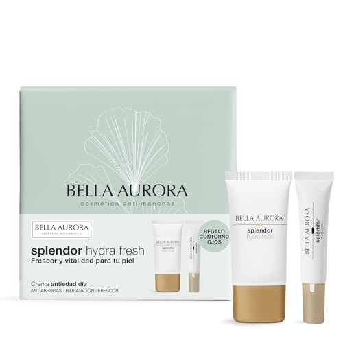 Bella Aurora Pack Splendor Hydra Fresh Día 50ml + Contorno de Ojos 15ml | Hidratación intensa, frescor, mirada descansada | Regalo Día de la Madre