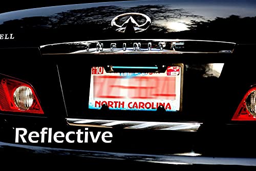 LFPartS Thin Blue line Black Stainless Steel License Plate Frame