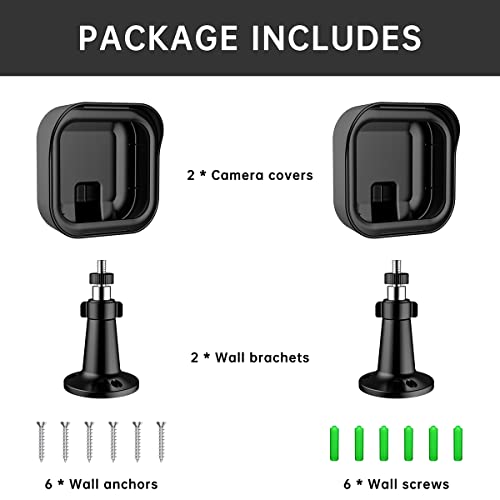 [2 Pack] Blink Outdoor 3rd Camera Mount, 360°Adjustable Weatherproof Wall Mount Protective Cover Case Housing for Blink Outdoor 3rd Generation Security Cameras, Blink Accessories for Home Security