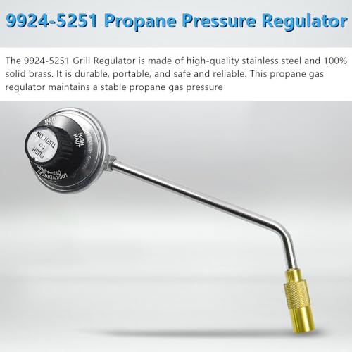 Régulateur robuste Coleman 9924-5251 à débit stable pour gril portable