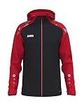 JAKO – JAKO Kapuzenjacke Sonic, schwarz/rot, S