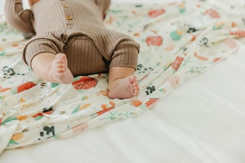 Image of Copper Pearl Swaddle Blankets for Newborns | Soft Stretchy Receiving Blankets for Boys and Girls | Large 46 x 46 Inch Baby Blankets | Lightweight and Breathable Swaddles | Farmstead