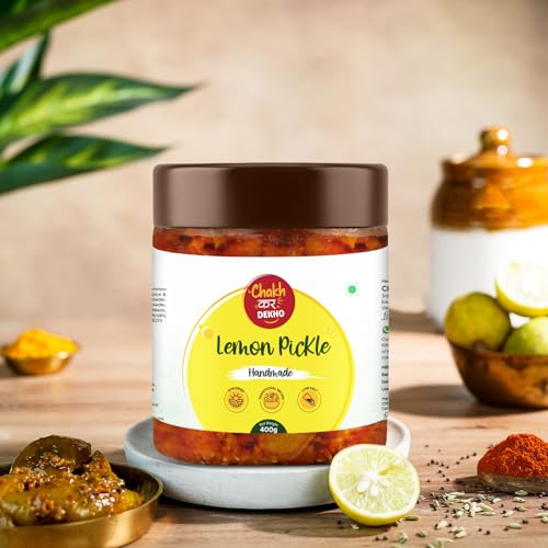 Image of Chakh Kar Dekho Lemon Pickle - 400 gm | Traditional Homemade Nimbu Ka Achar | Tangy & Zesty Indian Pickle | Made with Natural Ingredients & Authentic Flavours