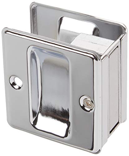 idh by St. Simons 25410-026 Premium Quality Solid Brass Pocket Passage Door Pull, Polished Chrome