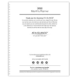 AT-A-GLANCE 2022 Monthly Planner Refill, for Planners 70-236 or 70-296, 9