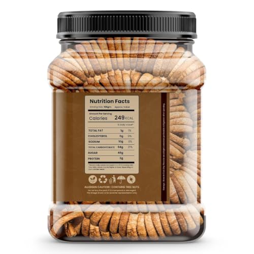 Image of TREE NUTS BOLD Anjeer 1KG Premium Dried Figs | Natural Dry Fruits Rich in Fiber & Calcium | Soft & Sweet Anjeer for Eating, Milk, Sweets & Healthy Snacking High Energy Dry Fruit (500GM OF 2 PACK)