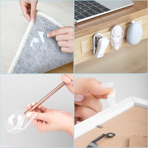 Nano Tape 5 x 1m - Doppelseitiges Klebeband 5m - Extra Stark, für Zuhause, Wand, Büro, Bubbles Art - Transparent Nano Klebeband - Nanoband doppelseitig - durchsichtiges zweiseitiges Klebeband