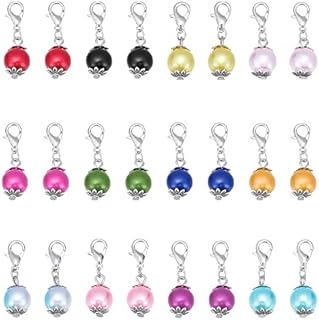 Genneric 24 Pcs Craft Sewing Accessory Needlework Locking Stitch Markers Crochet Stitch Locks for Knitting and Crocheting,28*9.8 mm