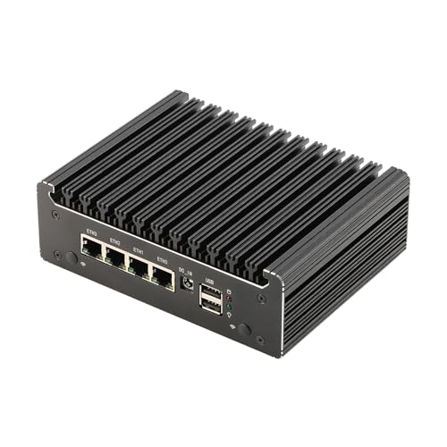 Micro Firewall Appliance, Mini PC, PFSense, Mikrotik, OPNsense, VPN, Router PC, Pentium Silver N6000, RS41, AES-NI, 4 x 2.5GbE I226-V, Console, Type-C, HDMI, DP, 0 RAM, 0 Storage, Barebone No System