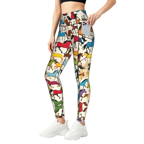 Leggings de caballos con bolsillos ideales para tus rutinas de gimnasio y yoga