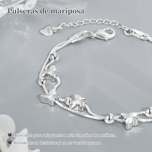 Pulsera de Plata 925 para Mujer 41BkNW1nC4L. AC SR38. SL1000