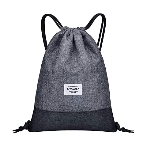 LIVACASA Water-Resistant Drawstring Gym Sack Cover