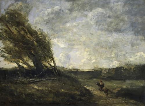 Affiche le coup de vent de Camille Corot | Poster Graffiti Art Mural 60x90cm