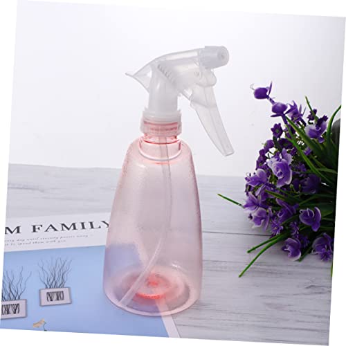 Botella pulverizadora rosa con gatillo ergonómico de plástico recargable 6