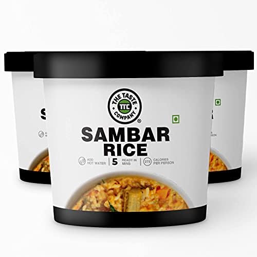 TheTasteCompany Sambar Rice - Instant Food | Ready to Eat | Taste Company (Pack of 3)