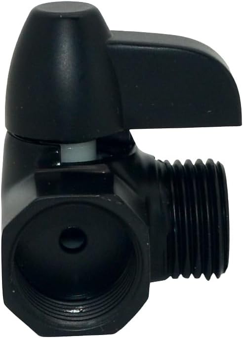 VARMHUS 2-Way Shower Arm Diverter Valve,Switch Between Fixed Showerhead and Handheld Shower (Matte Black)
