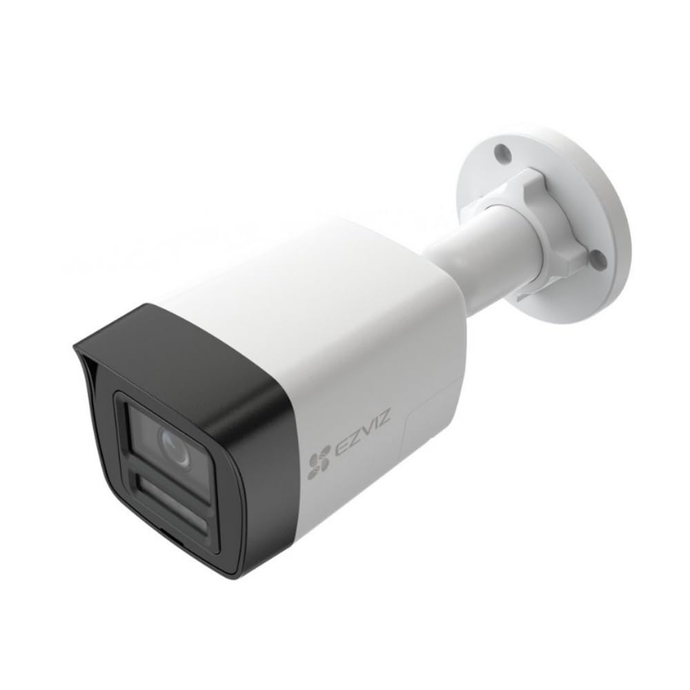 EZVIZ H3K 4K Telecamera Esterno PoE, Rilevamento IA di Persone/​Veicoli, Visione Notturna a Colori 30 metri, Audio Bidirezionale, Impermeabile IP67, Slot per Scheda microSD