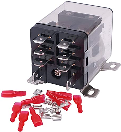 Relais électromagnétique DPDT 40A DC 24V à 8 broches haute isolation