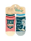 Blue Q Cotton Baby Socks - Funny Newborn Essentials for Boys and Girls, Premium Soft Cute Infant Ankle Socks...