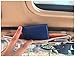 Itenqi Car Sun Visor Organizer, Auto Interior Accessories Sunglass Pen CD Card Slots Document Pouch Holder PU Leather Multi-Pocket With Zipper Gray