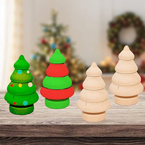 ifundom 20Pcs Wood Peg Dolls Unfinished Christmas Tree Wooden People Unpainted Blank Wooden Peg Dolls Figures for DIY Crafts - Image 3