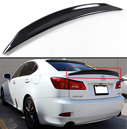 JDM Glossy Black Duckbill Duck Tail Highkick Trunk Lid Spoiler Compatible with for 2006-2013 Lexus IS250 IS350 ISF