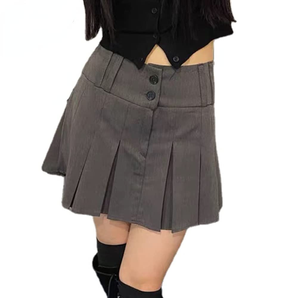 スカート VINTAGE archive pleated skirt grunge y2k Vintage Y2K Fairy Grunge Adjustable Denim Pleated Mini Skirt