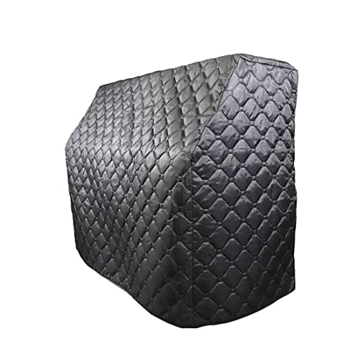 GLHDDL - Funda vertical para piano, color negro, forro de algodón grueso, impermeable, a prueba de polvo, protector solar, anticolisión, protección contra el envejecimiento del piano, cubierta