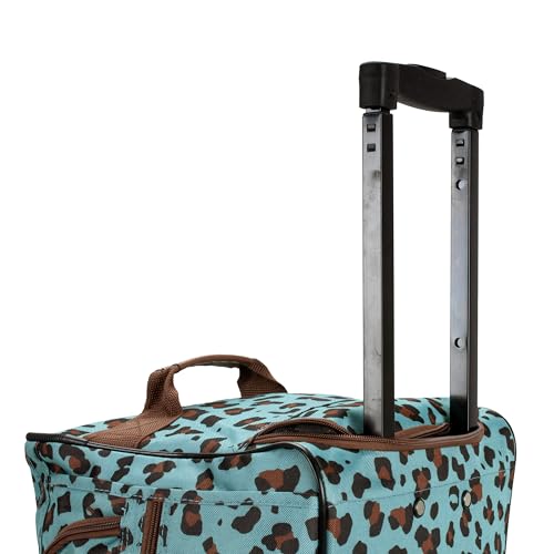 Image of Rockland Rolling Duffel Bag, Black, 22 inch