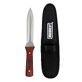 MIDWEST Flex Duct Knife - 5" Blade with Contoured Wooden Handle & Nylon Sheath - MWT-FDK01