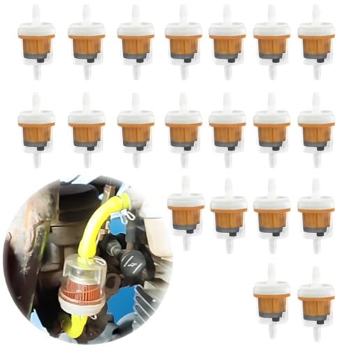 Filtro benzina, 20 pezzi filtro carburante per motociclette vengono utilizzati per rimuovere le impurità dalla benzina, filtro benzina Fast Fuel adatto a motocicli Falciatrici trattorini filtro gpl